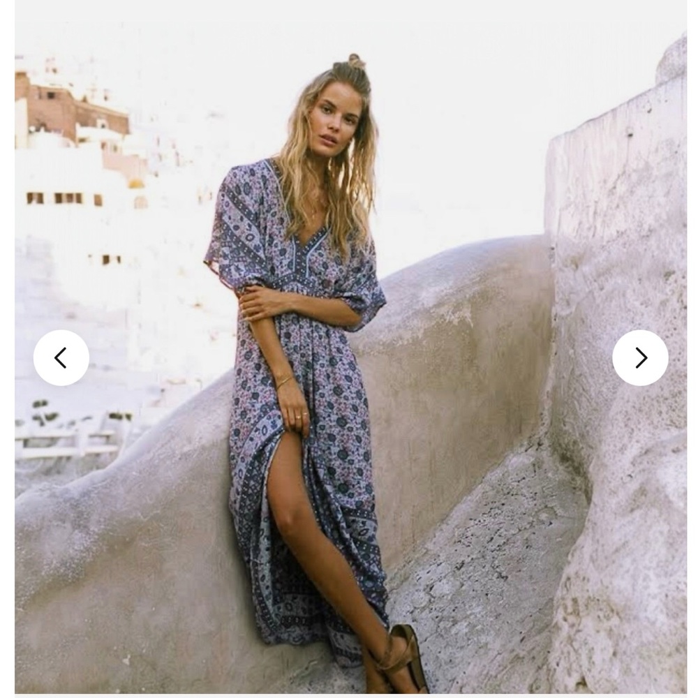 Spell & The Gypsy Collective Kombi Gown Lavender Bohemian Vintage Folk Dress